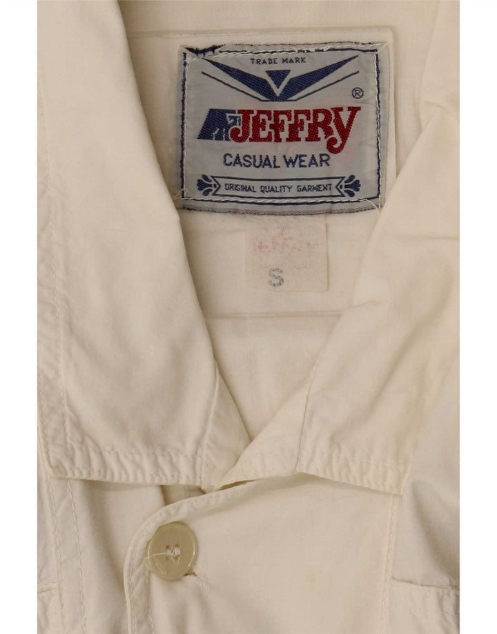 Męska kurtka bomberka Vintage UK 36 Small White