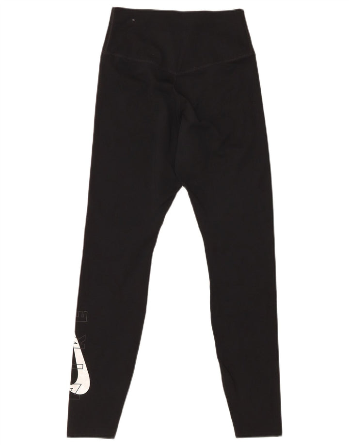 Damskie legginsy NIKE Graphic UK 4 XS, czarny poliester