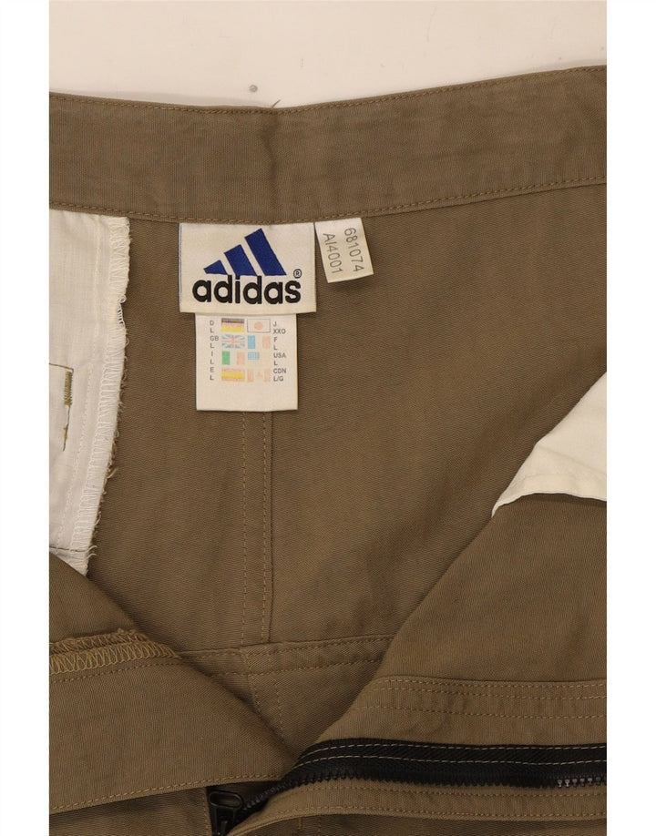 Męskie spodenki cargo Adidas, duże, W34, khaki, poliamid