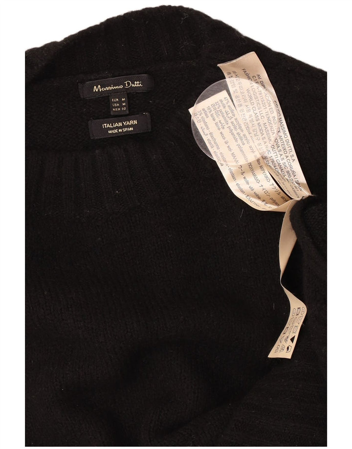 Sweter damski Massimo Dutti z golfem UK 14, średni czarny