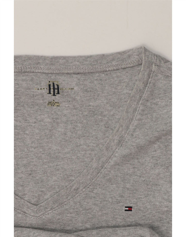 T-shirt damski TOMMY HILFIGER Top UK 12 Średni szary