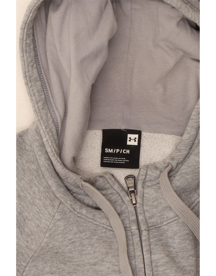 Męski sweter z kapturem i zamkiem UNDER ARMOUR, mały, szary