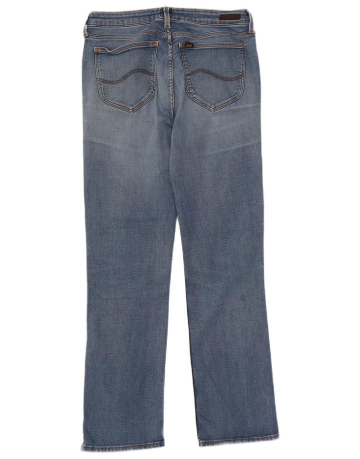 Damskie jeansy Lee Marion Straight W31 L31 Niebieskie bawełniane