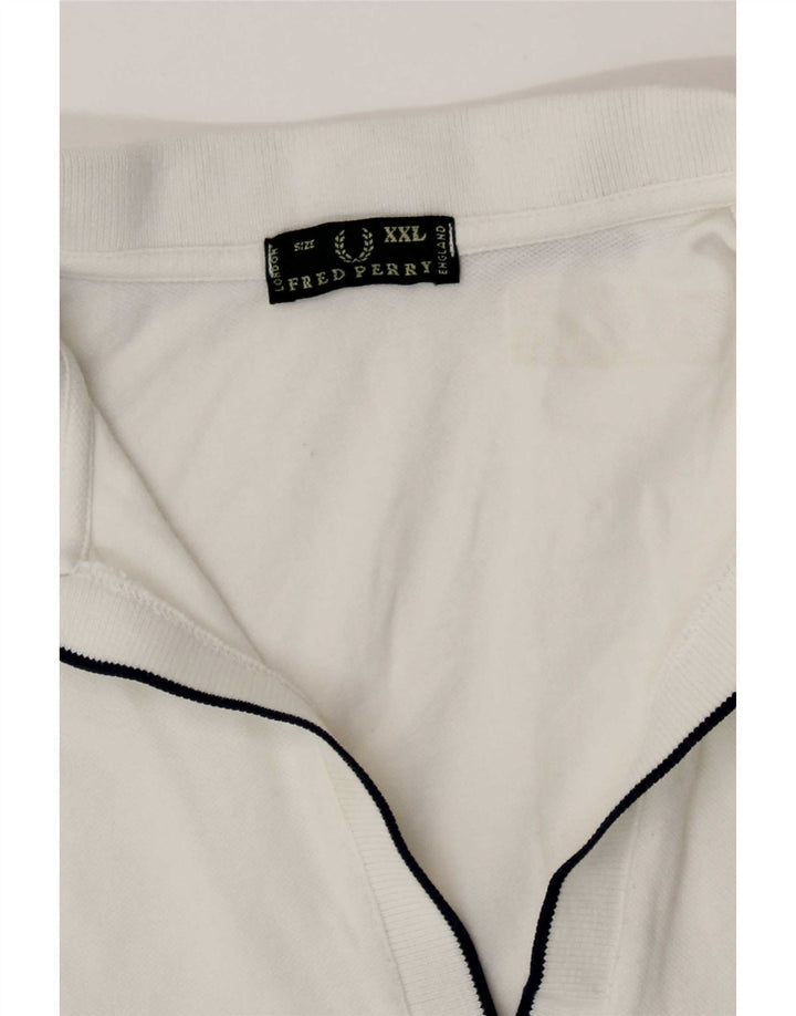 Damska koszulka polo Fred Perry UK 20 2XL biała