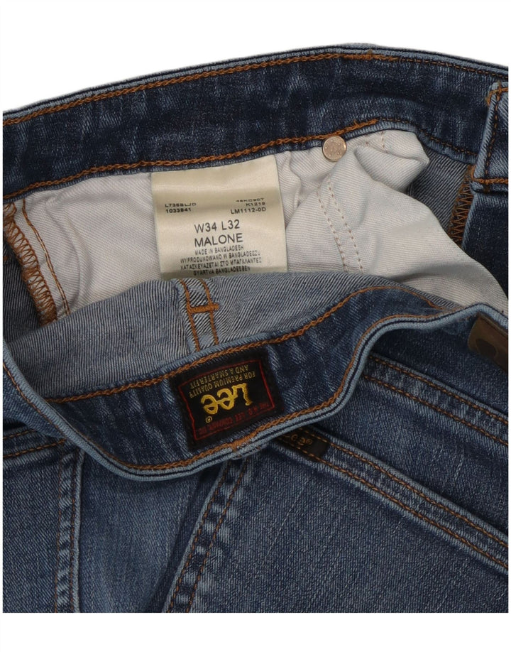 Damskie jeansy Lee Malone Slim W34 L30 Niebieskie bawełniane