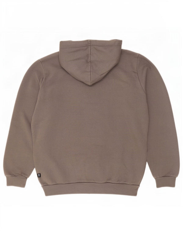 Męski sweter z kapturem Puma z grafiką, średnioszary, bawełniany