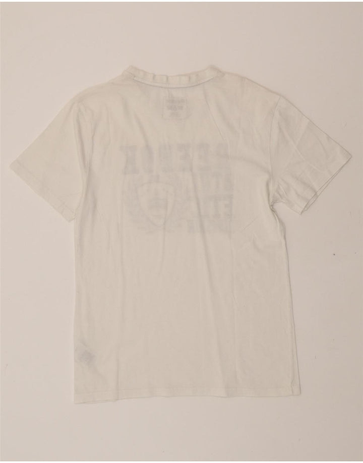 REEBOK Mens Graphic T-Shirt Top Medium White Cotton Vintage Reebok and Second-Hand Reebok from Messina Hembry 