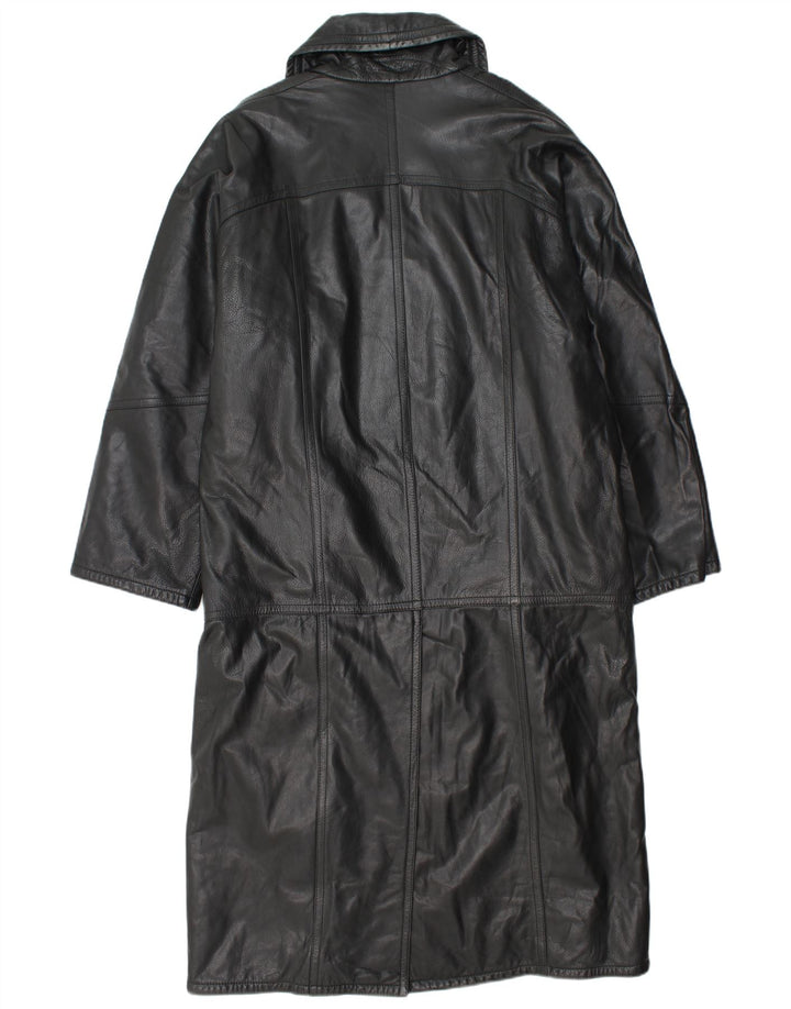 Męski płaszcz skórzany Vittorio Forti IT 48 Średni czarny