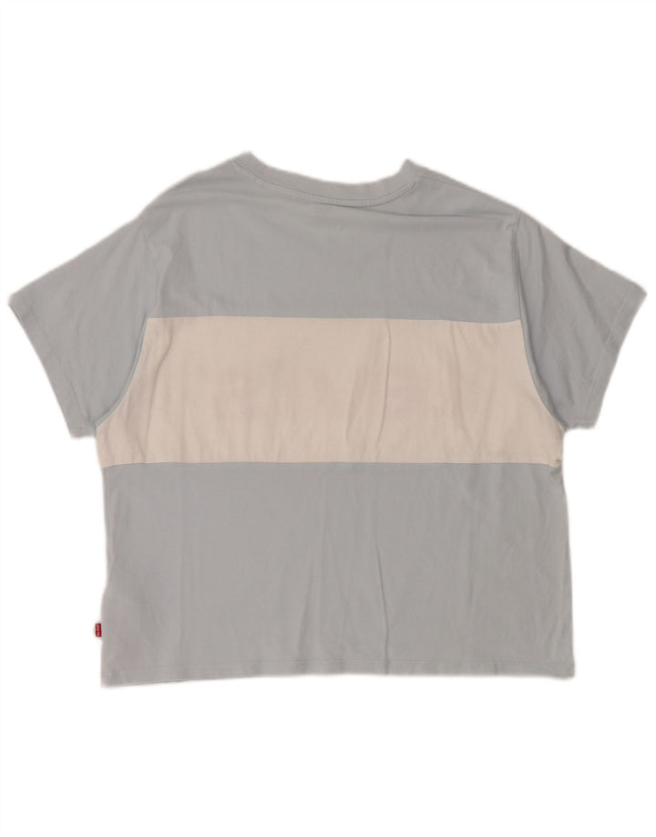 Damska koszulka oversize z grafiką LEVI'S Top UK 10 Small Blue Colourblock