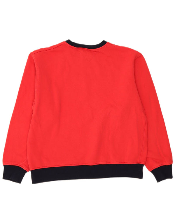 Damska bluza z grafiką Tommy Hilfiger UK 18 XL, czerwona bawełna