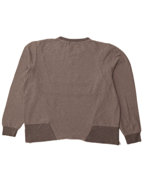 Damska bluza oversize ADIDAS UK 18 XL, szara bawełna