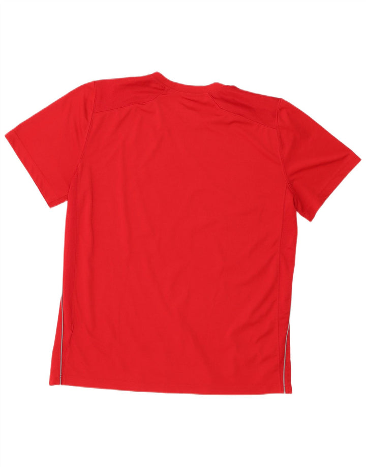 Męski T-shirt Nike Dri Fit, duży, czerwony, poliester
