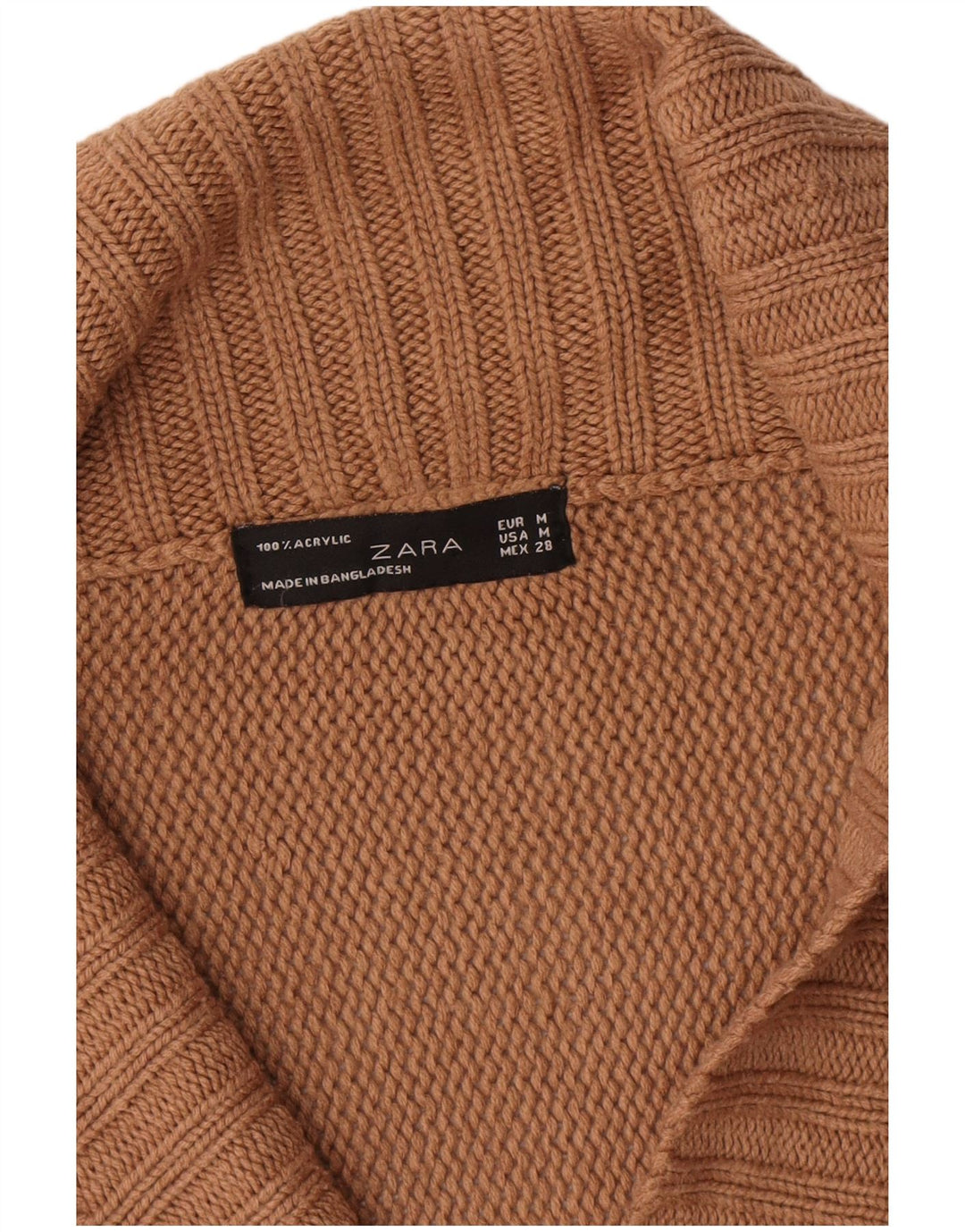 Sweter damski Zara UK 14, średni brąz