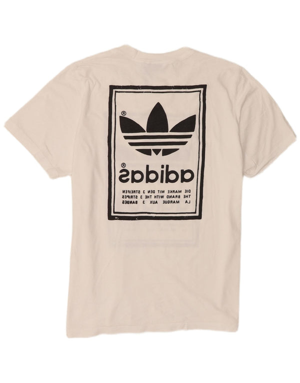 Adidas Męska koszulka graficzna Top XL w kolorze białym