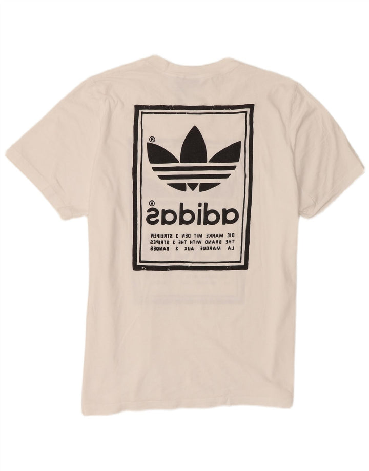 Adidas Męska koszulka graficzna Top XL w kolorze białym
