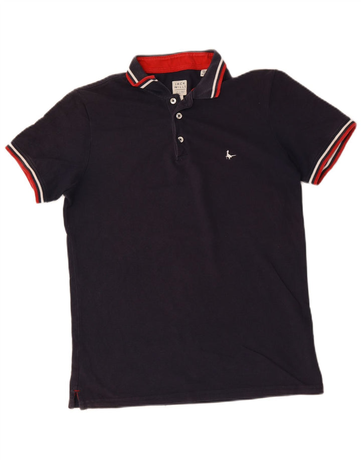 Męska koszulka polo Jack Wills, mała, granatowa, bawełniana