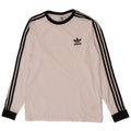 Adidas Męskie Regularne Topy Z Długim Rękawem Średniej Białej Bawełny