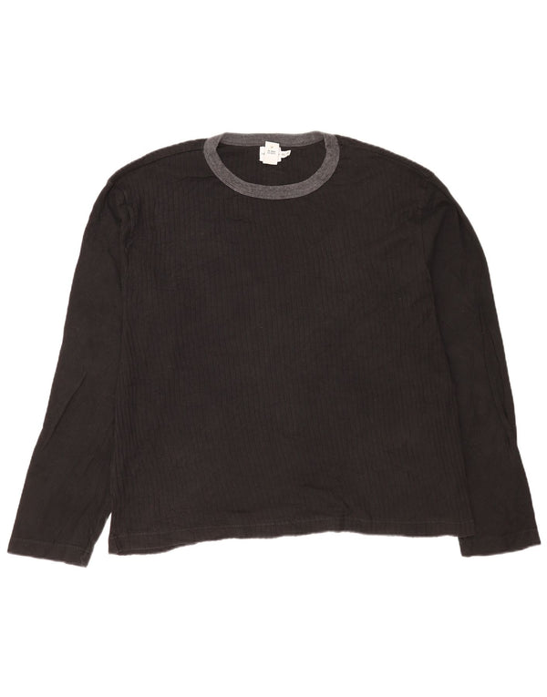 Top męski Calvin Klein Jeans z długim rękawem, 2XL, czarny, bawełniany