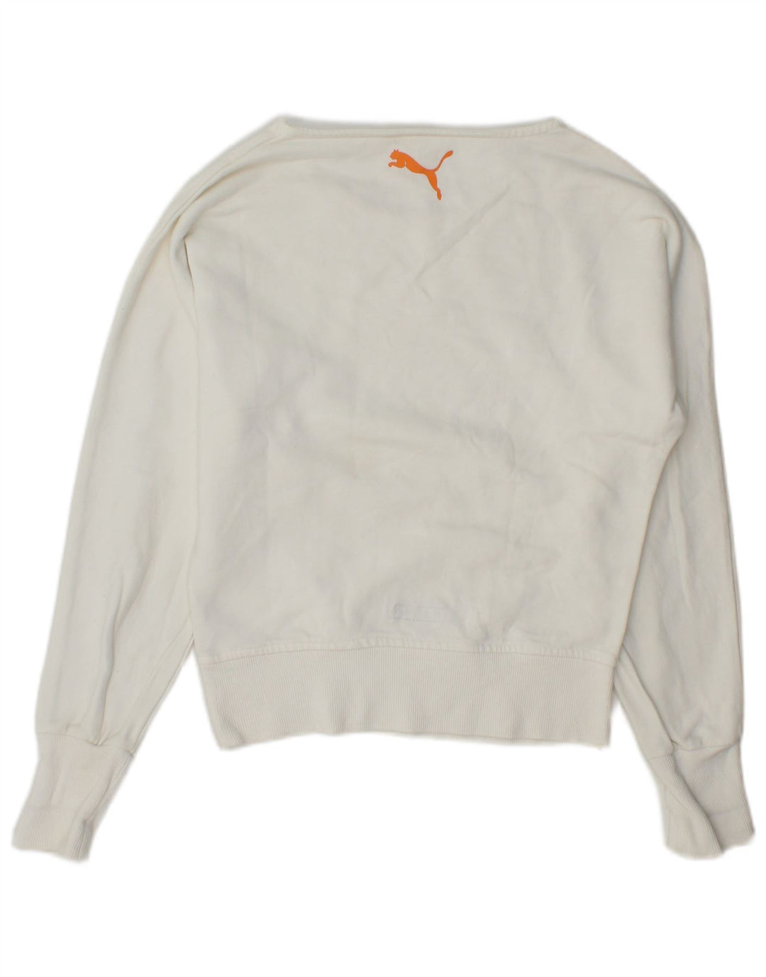 Damska bluza Puma Graphic Jumper UK 6 XS Biała