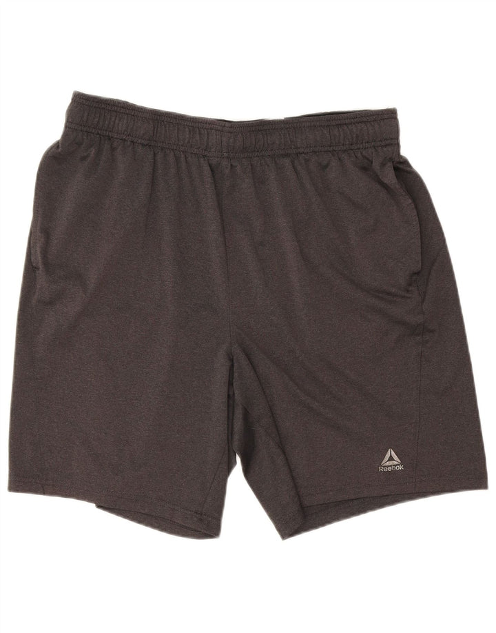 Męskie spodenki sportowe Reebok, duże, szare, z poliestru