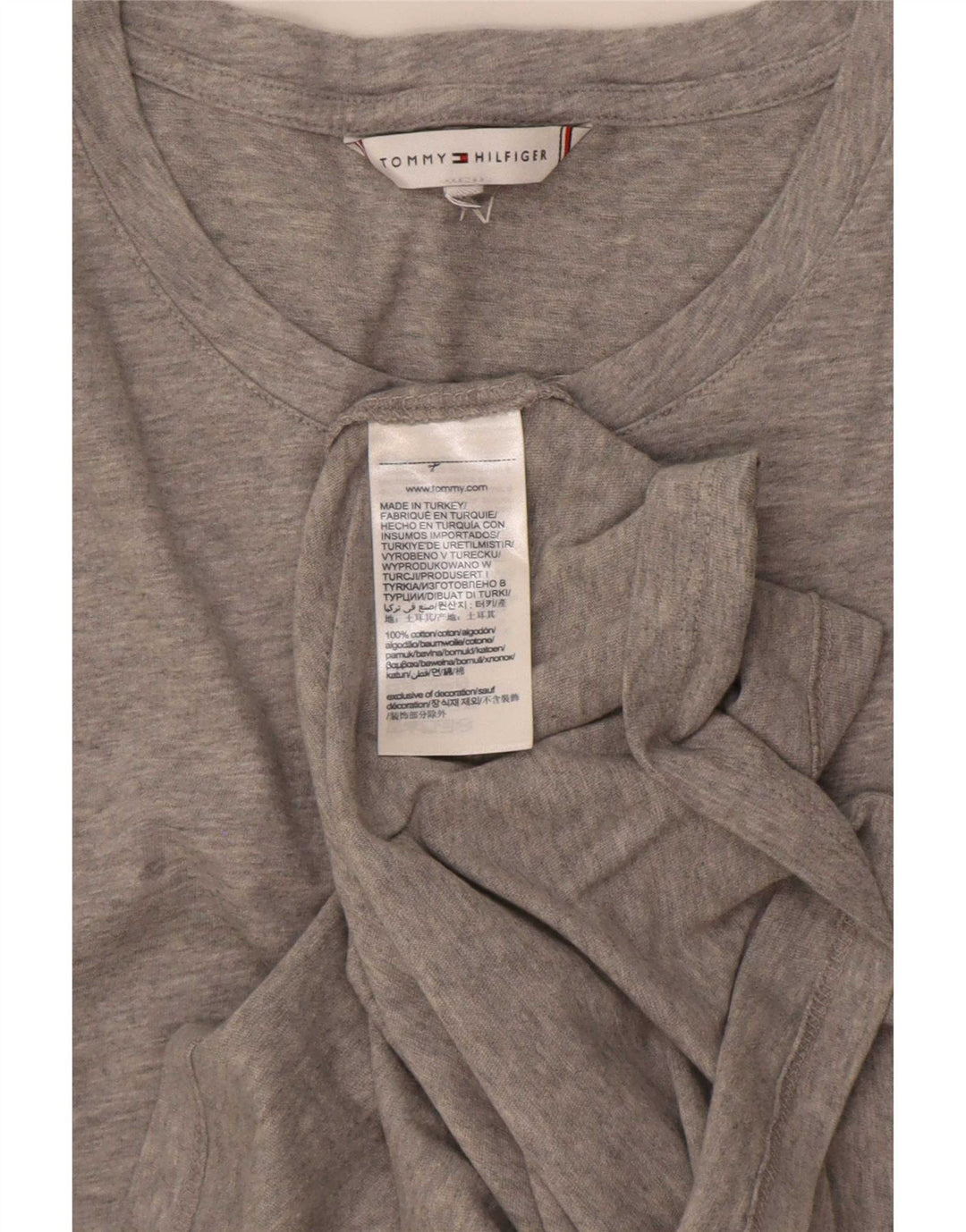 T-shirt męski Tommy Hilfiger Top średnioszary, bawełniany