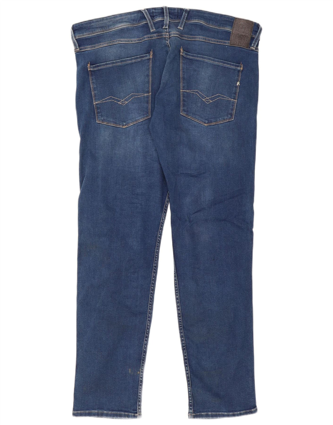 Męskie jeansy slim fit Replay W38 L32 Niebieskie bawełniane