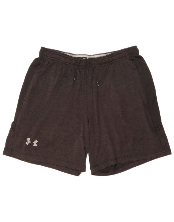 Męskie spodenki sportowe Under Armour, duże, czarne, nakrapiane