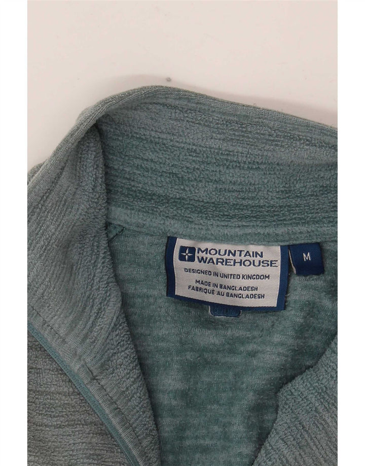 Męski sweter polarowy Mountain Warehouse z zamkiem błyskawicznym, średnioniebieski