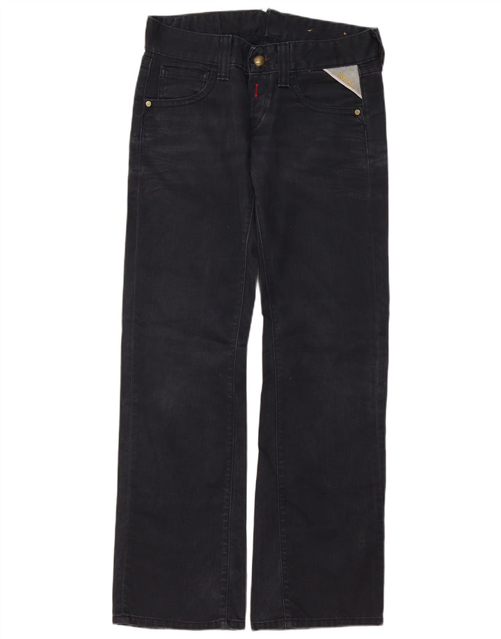 Damskie jeansy Bootcut Replay W30 L32 Czarne bawełniane