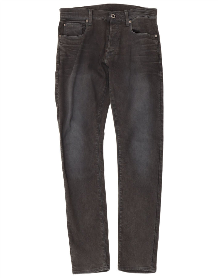 G-STAR Męskie 3301 Slim Jeans W31 L34 Czarna bawełna