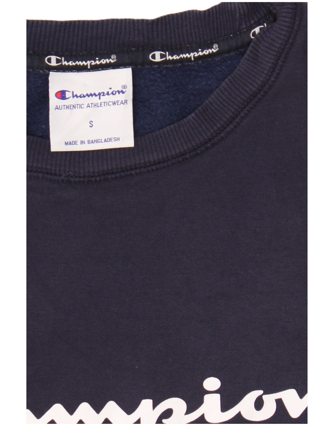 Męska bluza z grafiką Champion, mała, granatowa, bawełniana