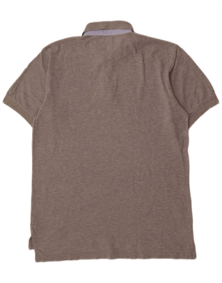 Męska koszulka polo Tommy Hilfiger XL, szara bawełna