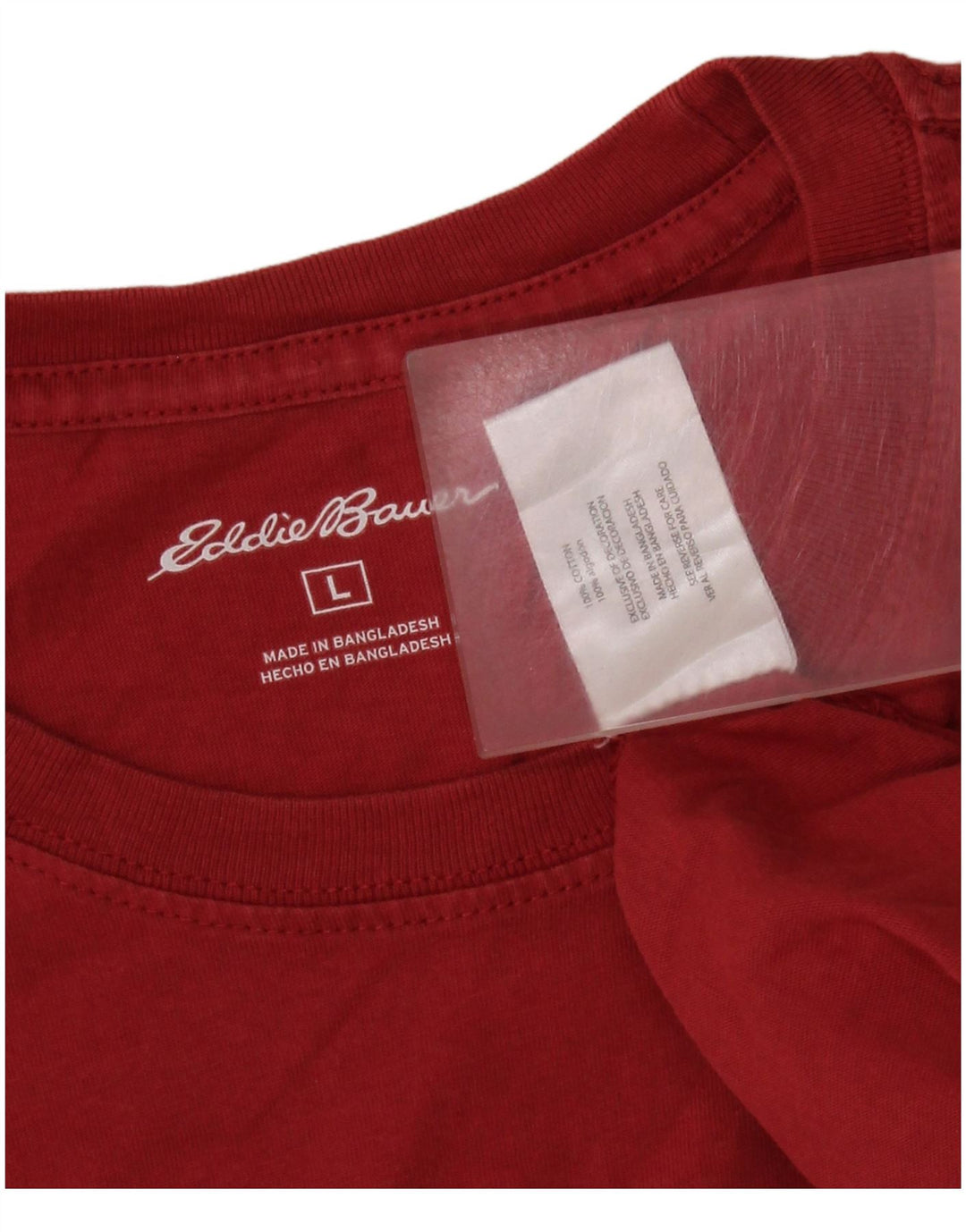 T-shirt męski Eddie Bauer, duży, czerwony, bawełniany