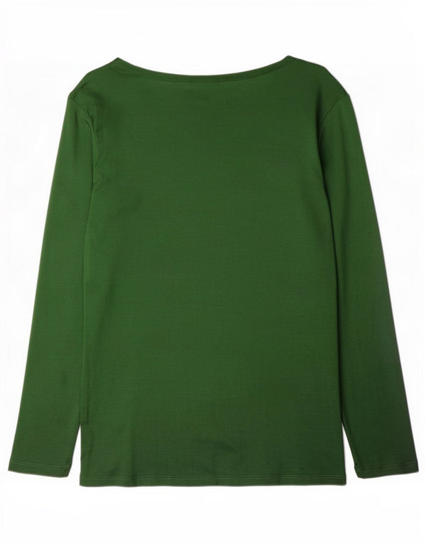 Reiss Top damski z rękawem 3/4 UK 10 Small Green Wiskoza