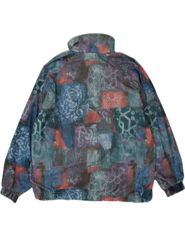 RUCANOR Womens Windbreaker Jacket UK 14 Medium Multicoloured Patchwork Vintage Rucanor and Second-Hand Rucanor from Messina Hembry 
