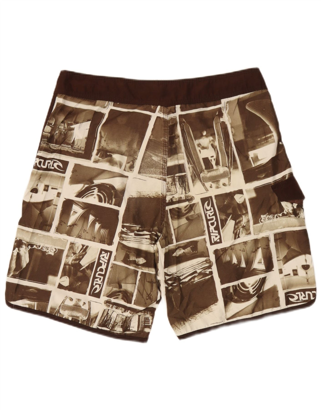 Męskie szorty kąpielowe Rip Curl Graphic XL, brązowe, patchworkowe