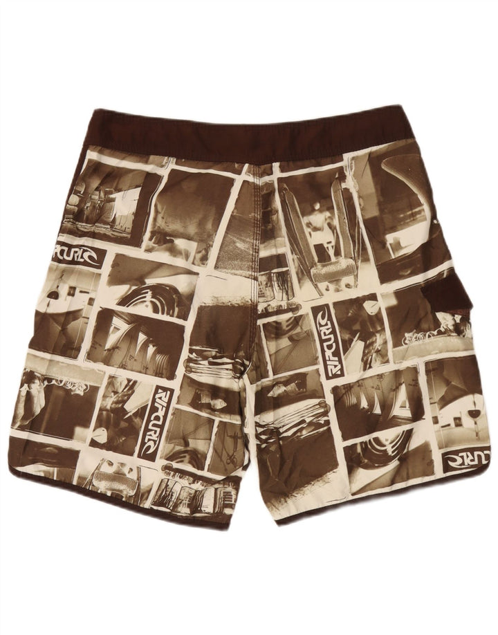 Męskie szorty kąpielowe Rip Curl Graphic XL, brązowe, patchworkowe