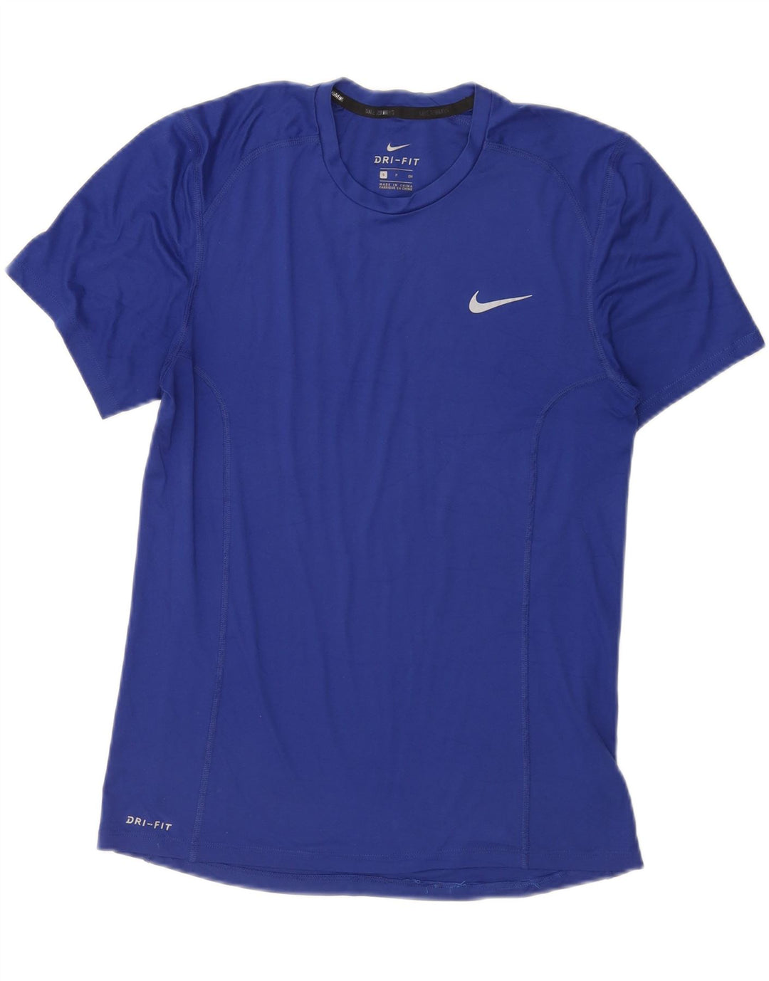 Męski T-shirt Nike Dri Fit, mały, niebieski, poliestrowy
