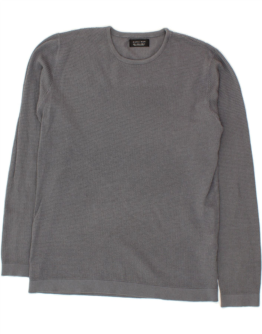 ZARA Mens Sweatshirt Jumper Large Grey Vintage Zara and Second-Hand Zara from Messina Hembry 