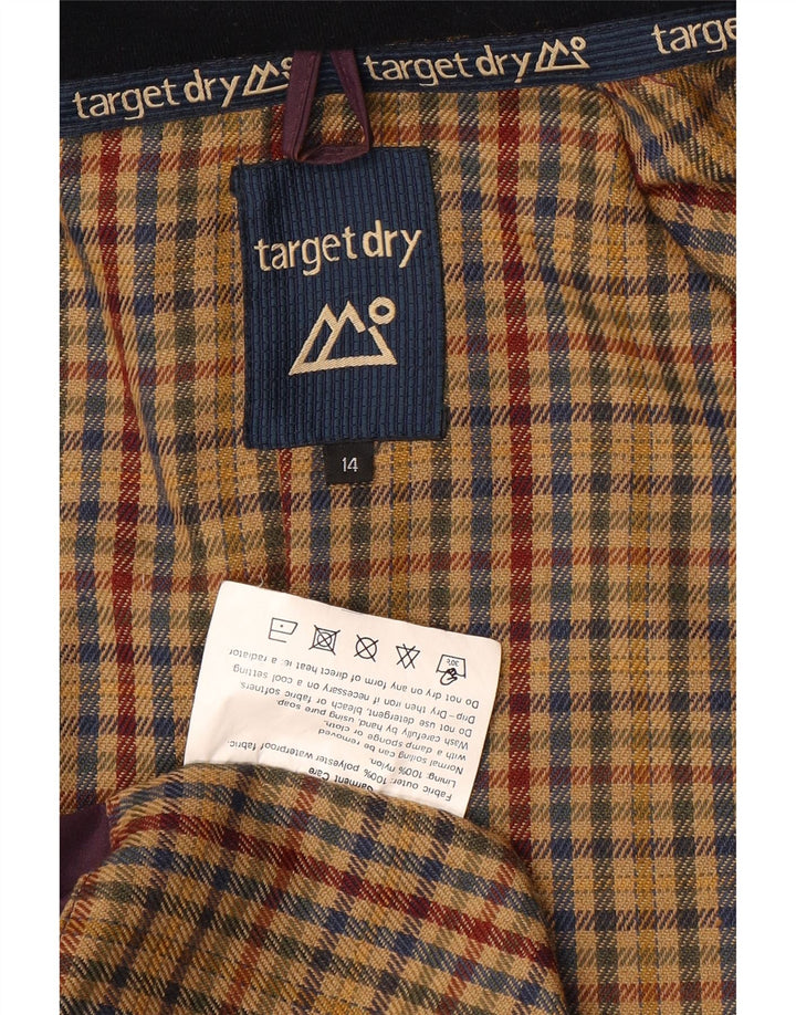 Target Dry Damski oversize'owy trencz z kapturem UK 14, duży, fioletowy poliester