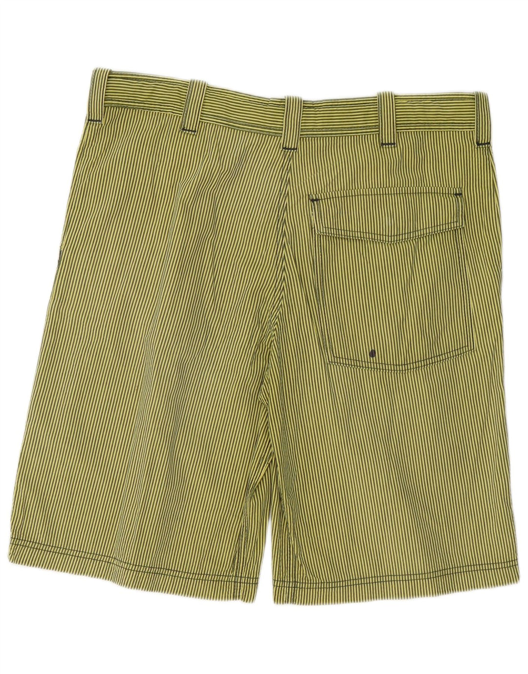 Męskie spodenki cargo Armani EU 48 Medium W36, zielone, bawełniane w prążki