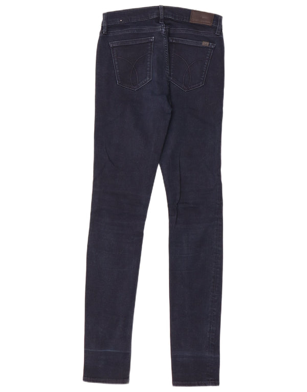 Damskie jeansy skinny ze średnim stanem Calvin Klein W26 L32 Niebieskie bawełniane