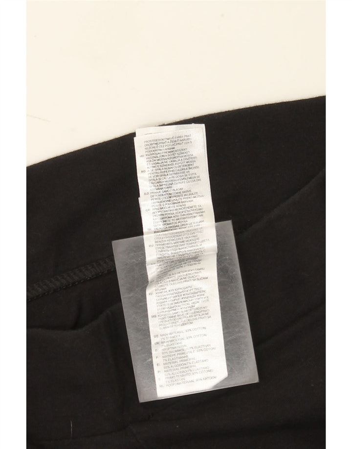 Legginsy Damskie Adidas UK 10 Małe Czarne Bawełniane