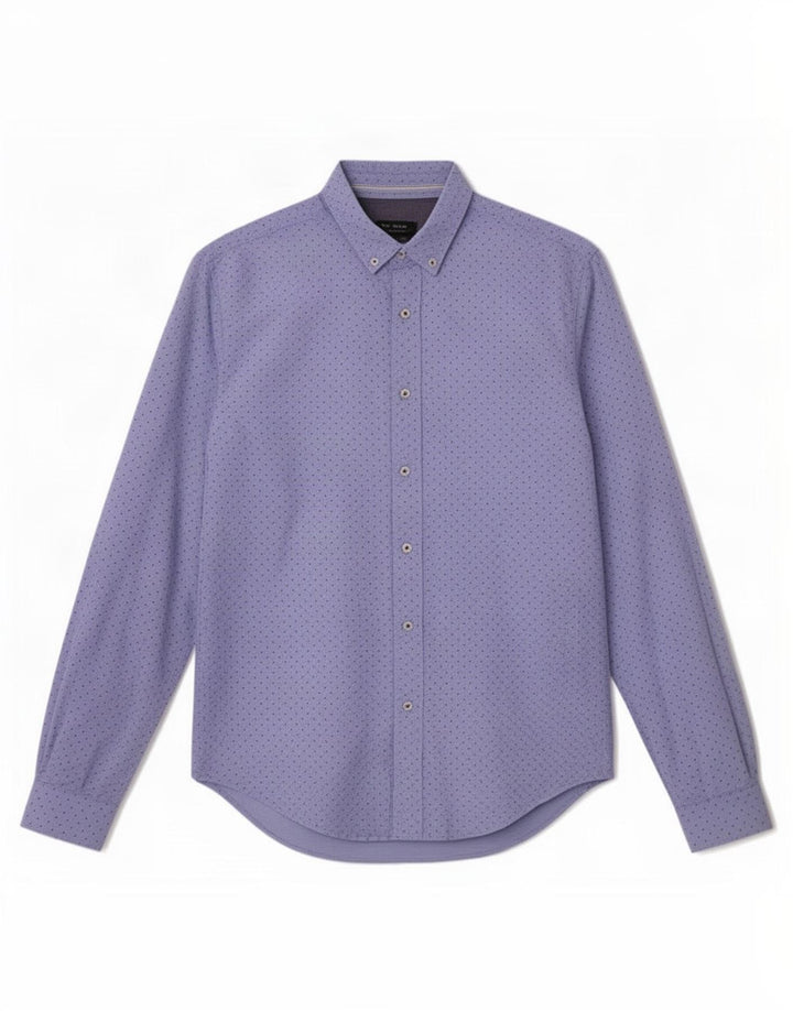 Koszula męska Zara Slim Fit, średnio niebieska w cętki