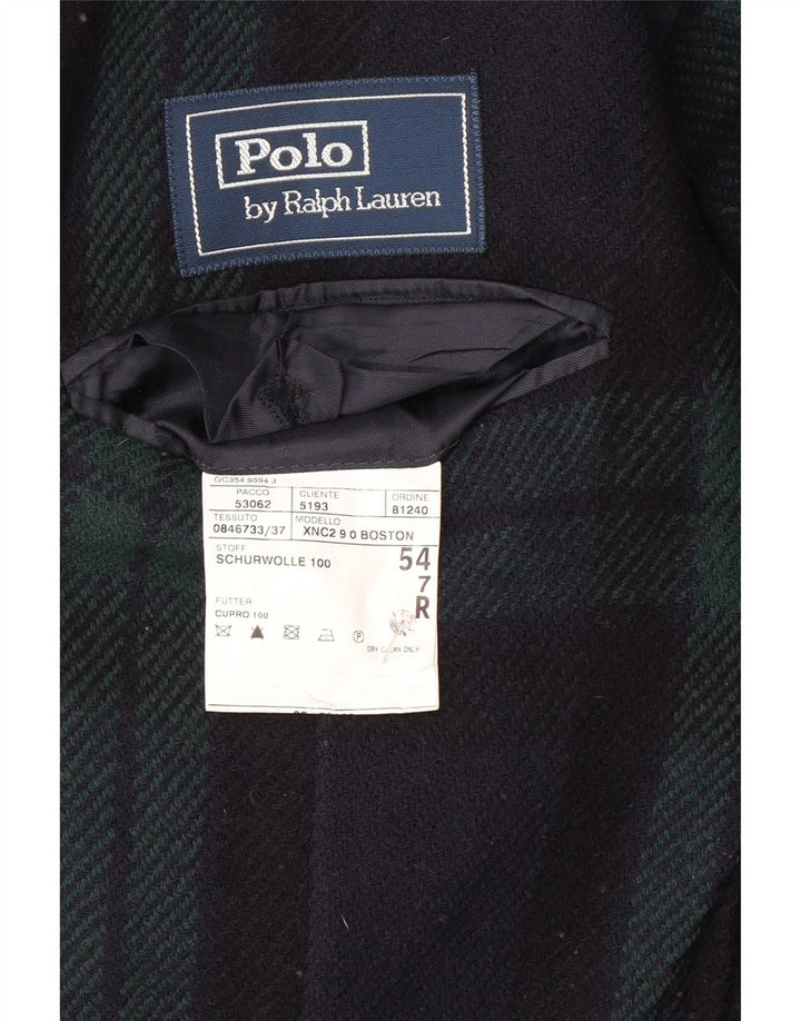 Polo Ralph Lauren Męska marynarka zapinana na 3 guziki EU 54 2XL Granatowa krata