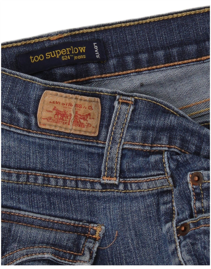 Damskie jeansy Levi's 524 Super Low Skinny W36 L31 Niebieskie