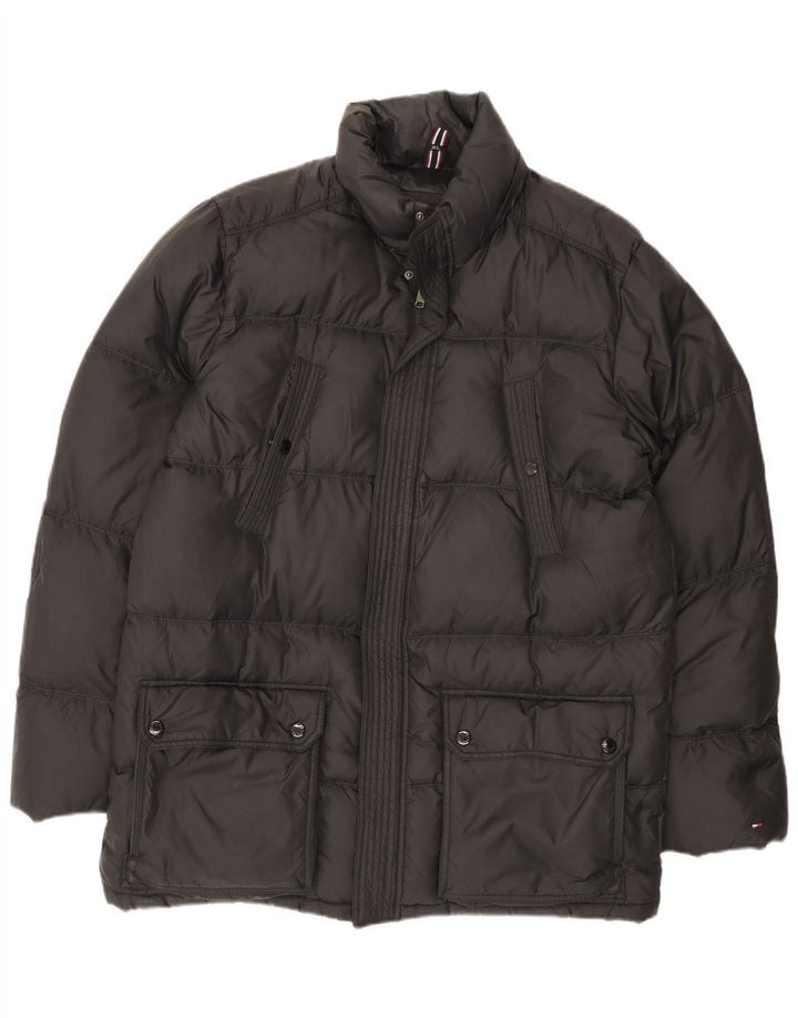 Męska ocieplana kurtka Tommy Hilfiger UK 42 XL, czarny nylon