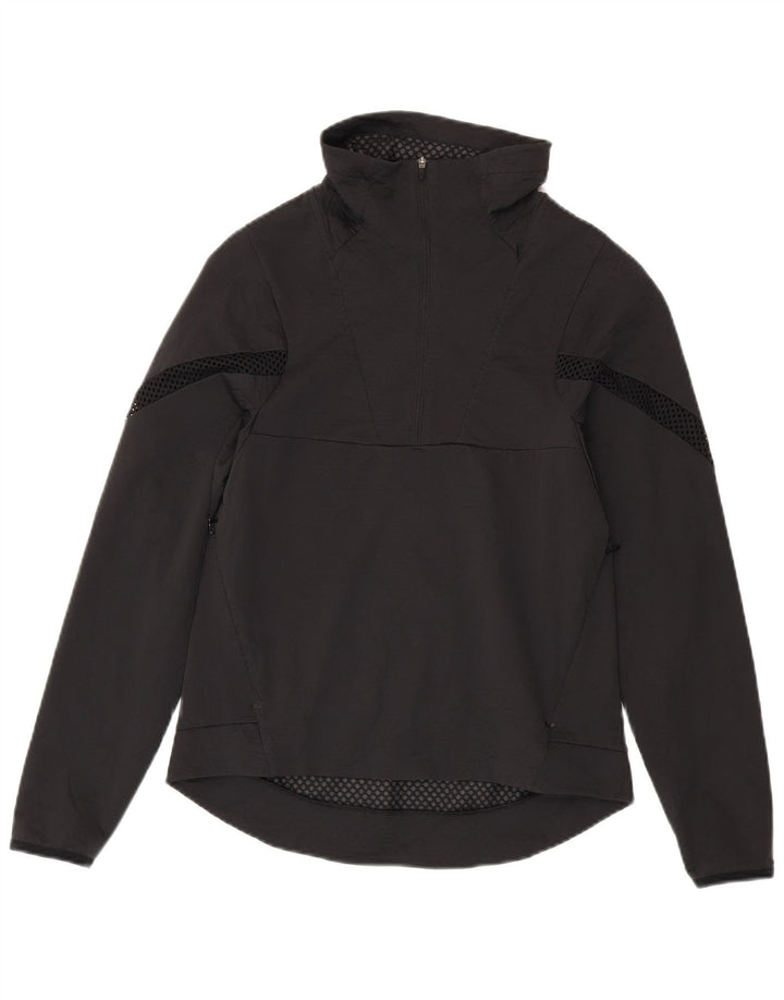 Męski dres Nike Dri Fit z zamkiem błyskawicznym na szyi, mały czarny poliester