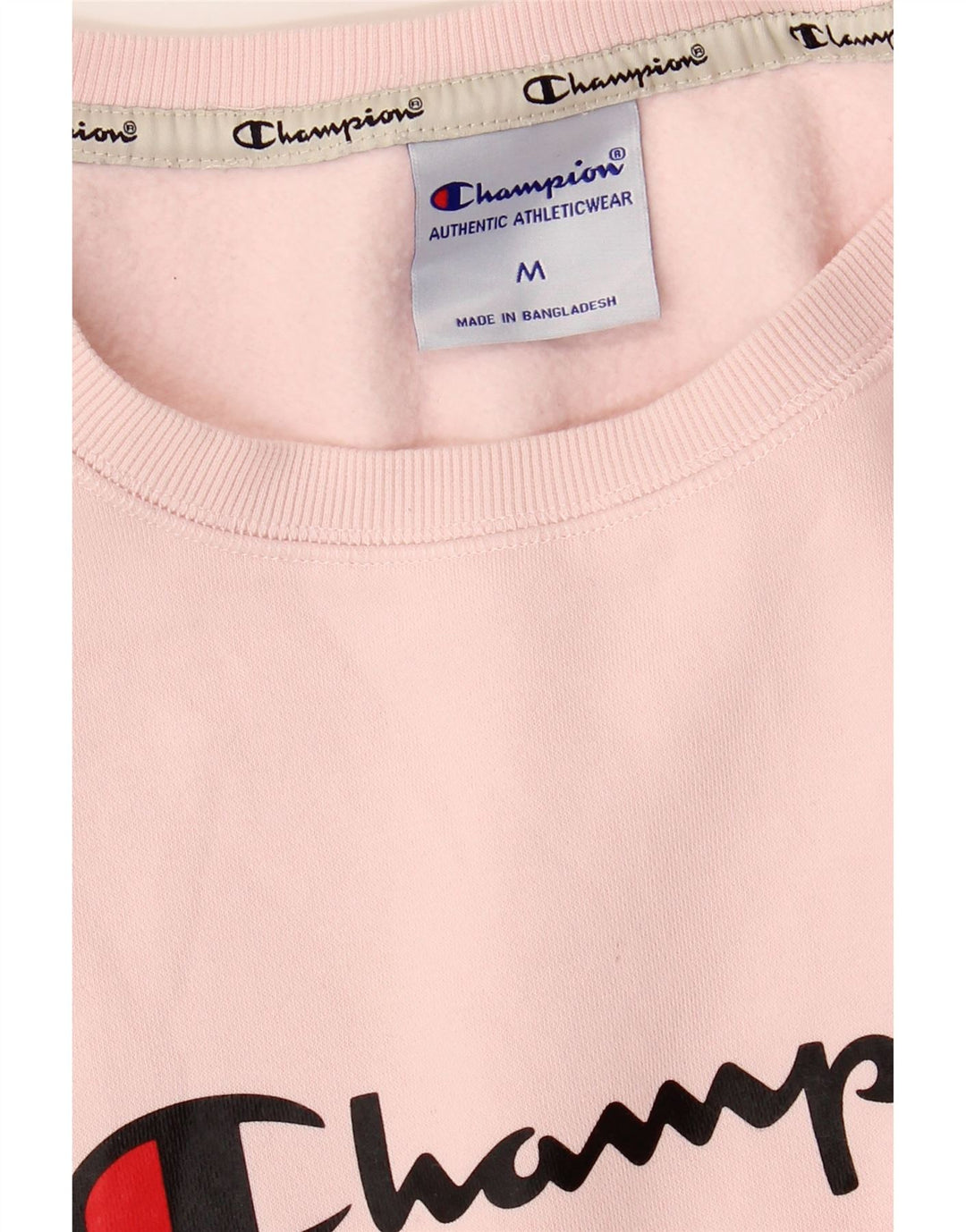 Damska bluza Champion Graphic Jumper UK 14 Średnioróżowa bawełna