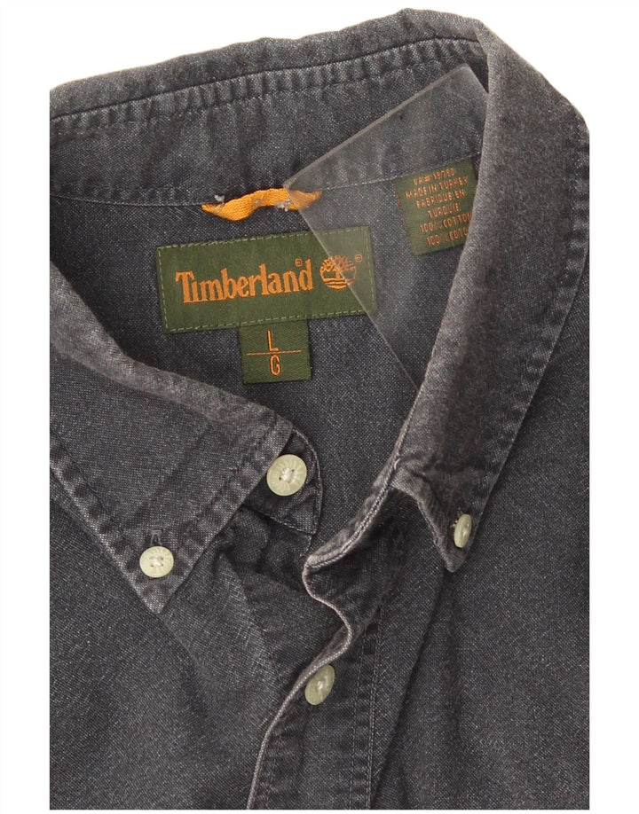Koszula męska Timberland, duża, granatowa, bawełniana